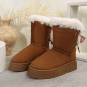 热卖 网红保暖百搭防滑外贸雪地靴女加绒 棉鞋 2025年秋冬季 新款