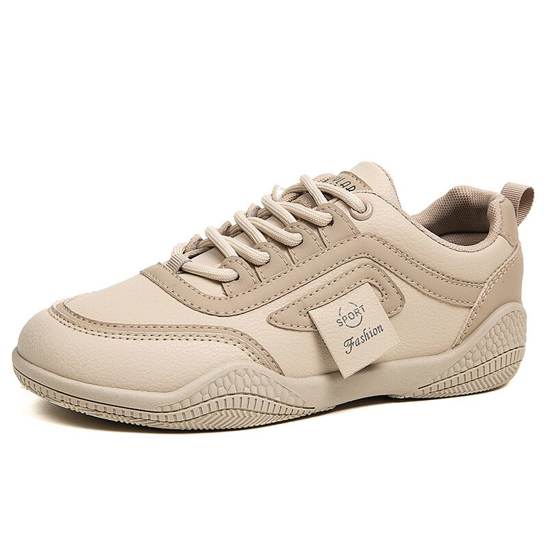 2026新款秋季皮面软底女士休闲防滑运动板鞋轻便耐磨百搭小白鞋女