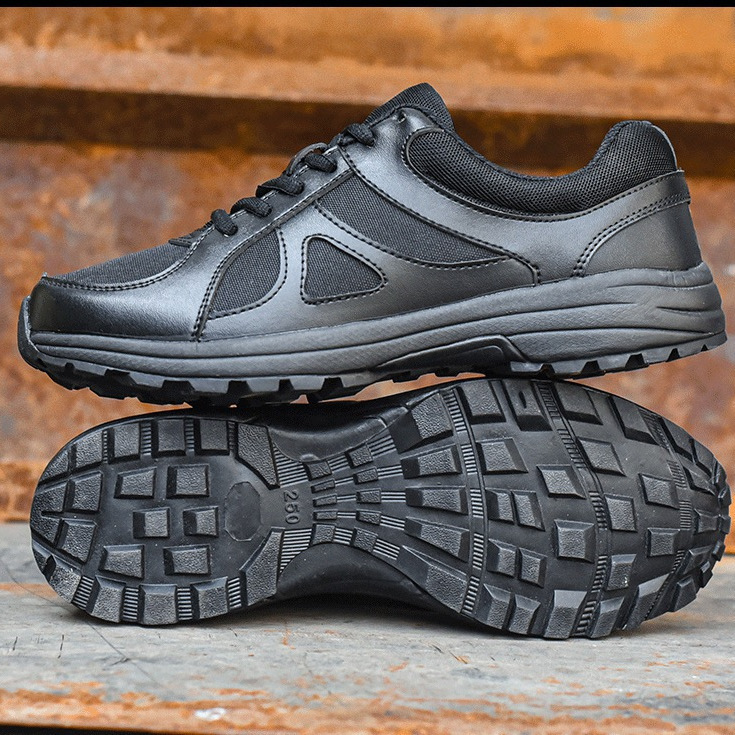 作训鞋男新式黑色轻便消防体能训练鞋透气劳保鞋户外徒步登山鞋子