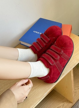 yyq-魔术贴韩版ins女学生休闲运动百搭板鞋街拍K211爆款