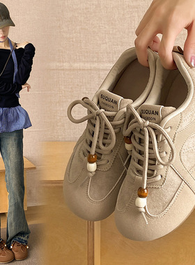 时尚麂皮百搭42025乐福鞋2025秋季新款ins平底小皮鞋学生K3911