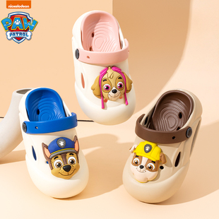 包头小孩洗澡防滑软底凉鞋 男女童夏季 宝宝凉拖鞋 汪汪队儿童洞洞鞋