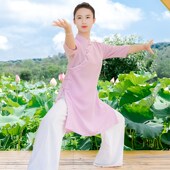 团体套装 女练功服武术服装 太极拳秋 道行布衣f棉麻太极服新款 新款