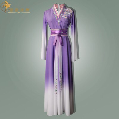 新款古典舞蹈演h出服朱瑾慧同款易安醉艺考表演服渐变大裙摆舞蹈