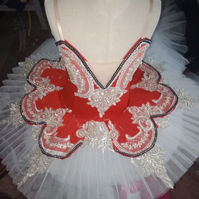 新选儿童芭蕾舞裙演出服小天鹅舞蹈tutu蓬蓬纱Q裙吊带成人芭蕾表