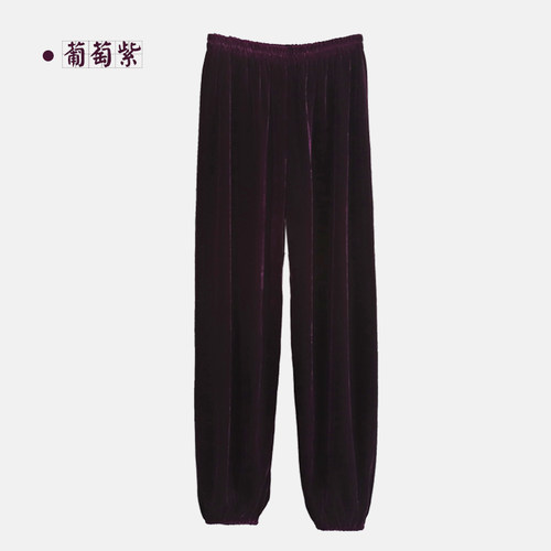 新款宏极太极裤女金丝绒春秋冬男灯笼裤加厚加P绒服练功武术裤正