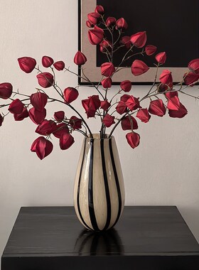 优选 中p古风红色灯笼花仿真花春节生日新年喜庆仿真花束装