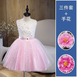 怀抱里演出服手花R服装 旦小荷风采成长在祖国 蓬蓬裙合唱 元 新款