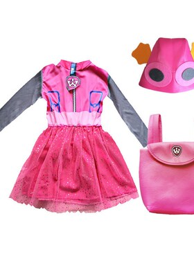 新年汪汪队演出服装 COsS阿奇毛毛表演服灰灰狗狗巡逻队圣诞节新