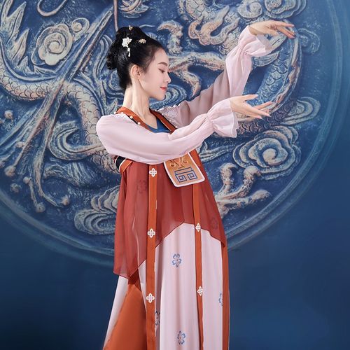 优选古典舞演出服女剧目s飞鸟髻舞蹈服中国风舞台表演服装飘逸艺