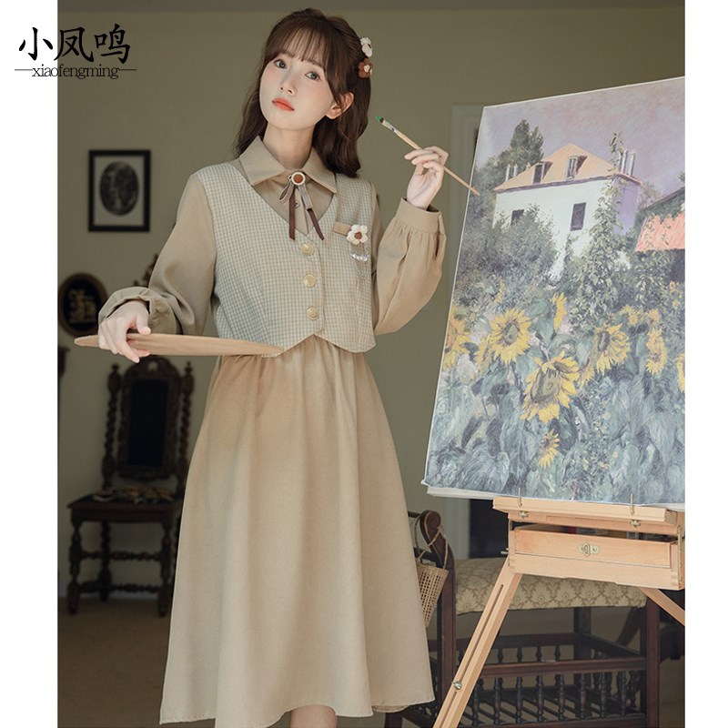 新选秋学院风成人礼礼服女高中生毕业典礼K声乐艺考独唱合唱演出