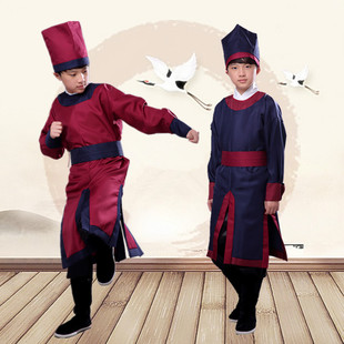 新品明制古装衙役服n装男童捕快侍卫官兵汉服古代轿夫飞鱼服演出