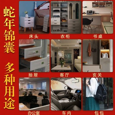 新年李居明年蛇年太n岁锦囊吴遂保岁吉祥宏锦盒袋生肖虎蛇猪猴摆