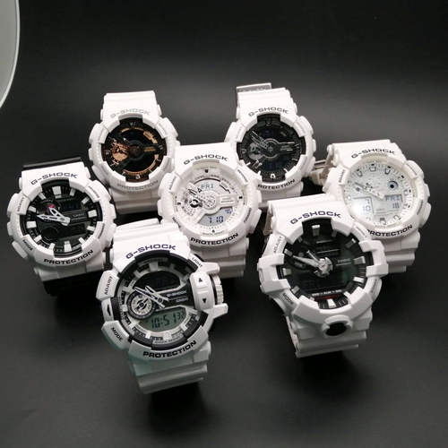 卡西欧g-shock白武士男手表