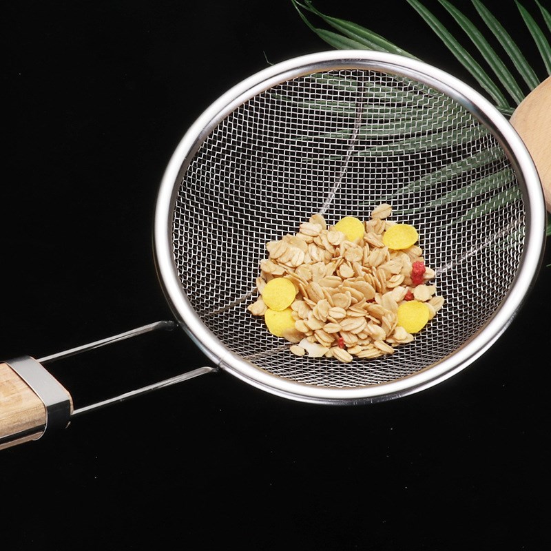 漏勺 过滤网大号捞篱捞面漏线漏网不锈钢厨房酒店用品家用一体