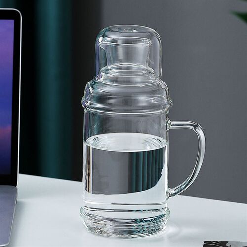 透明玻璃壶大容量冷水杯复古冷水壶大号2L耐高温凉水壶高颜值水壶
