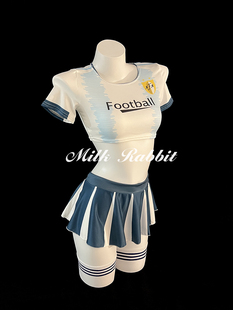 Cy奶兔「足球宝贝」阿根廷球衣世界杯纯欲性感制服cosplay啦啦队