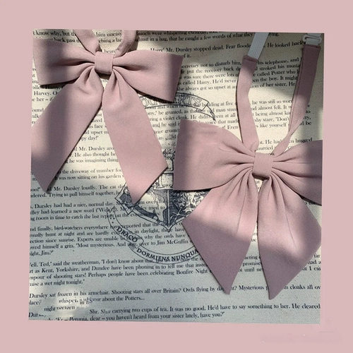 Японская милая розовая галстук-бабочка, студенческая юбка в складку, рубашка с бантиком