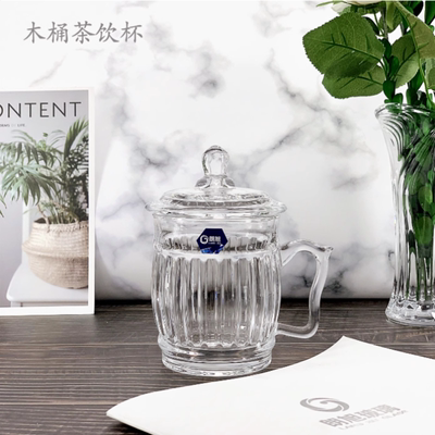 带盖玻璃杯耐热大容量泡茶杯水杯