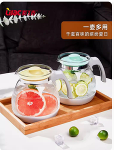 紫丁香家用防撞耐高温玻璃茶壶