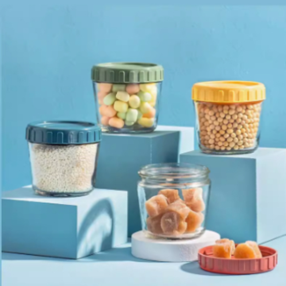 玻璃密封罐食品级玻璃带盖厨房分装瓶茶叶零食储存瓶学校留样盒瓶,厨房/烹饪用具,密封罐,淘宝优惠券,粉丝福利购,淘宝优惠卷