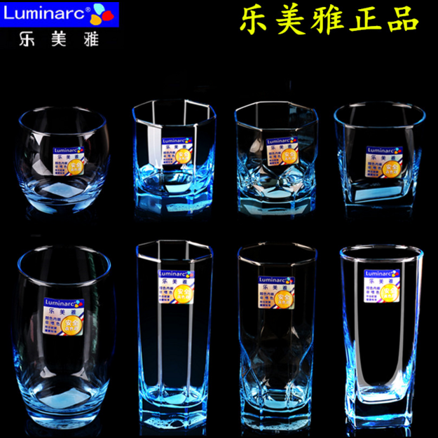 乐美雅耐热透明水杯泡茶杯漱口杯