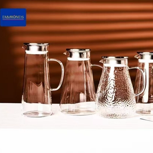 围炉煮茶壶玻璃冷水壶凉水壶家用耐高温大容量泡茶壶电陶炉煮茶器