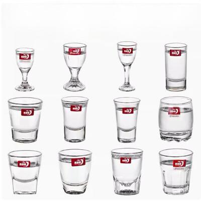 青苹果玻璃白酒杯加厚洋酒杯酒盅