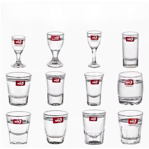 青苹果玻璃白酒杯加厚洋酒杯酒盅