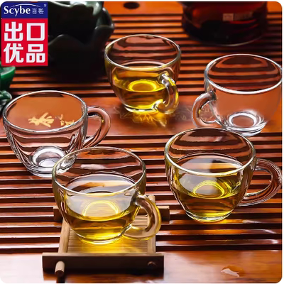 喜碧耐热玻璃功夫茶杯主人单杯