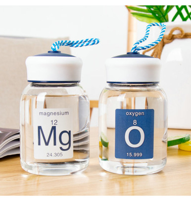 玻璃杯创意透明水瓶耐热泡茶杯子