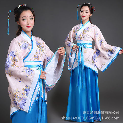 代服装古装汉服女公主影视拖尾毕