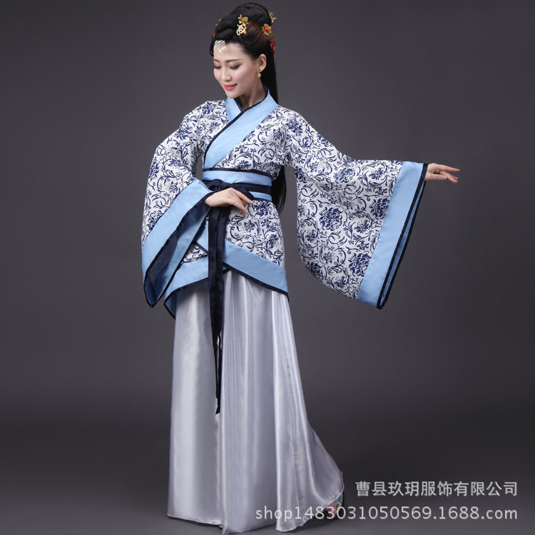 古代服装古装汉服女公主影视拖尾