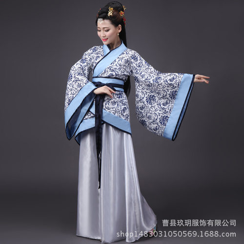 古代服装古装汉服女公主影视拖尾