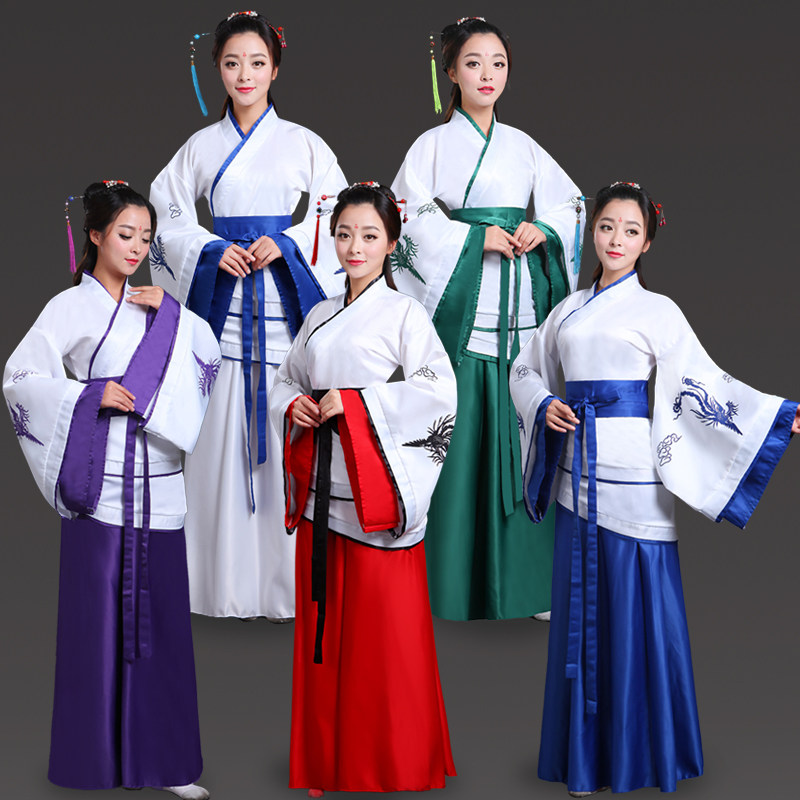 改良古代服装演出服汉服女装曲裾宫廷服装汉唐古装公主服装仙女装