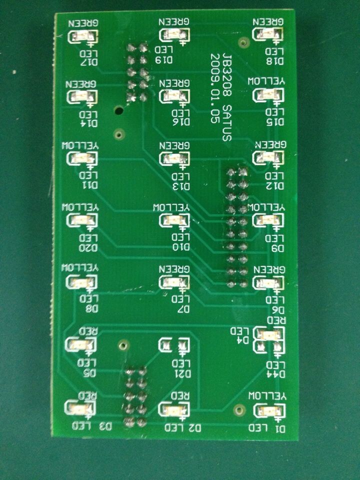 上海松江云安飞繁 JB-3208B JB-3208G消防火灾报警控制器主机灯板