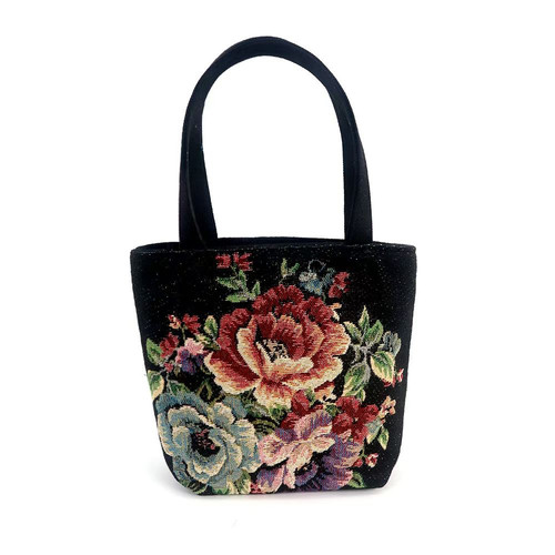 民族风收纳包双面刺绣手提包手拎外出手机零钱包随身包上班小拎包