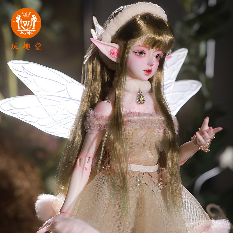 BJD4分娃娃Daphne达芙尼官方正版SD冬日精灵仙女裙发箍Joybjd人偶-封面