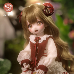 贵族gem奶喵叽全套手工潮玩 小樱兔精灵耳熊妹 JOYBJD 6分bjd娃娃