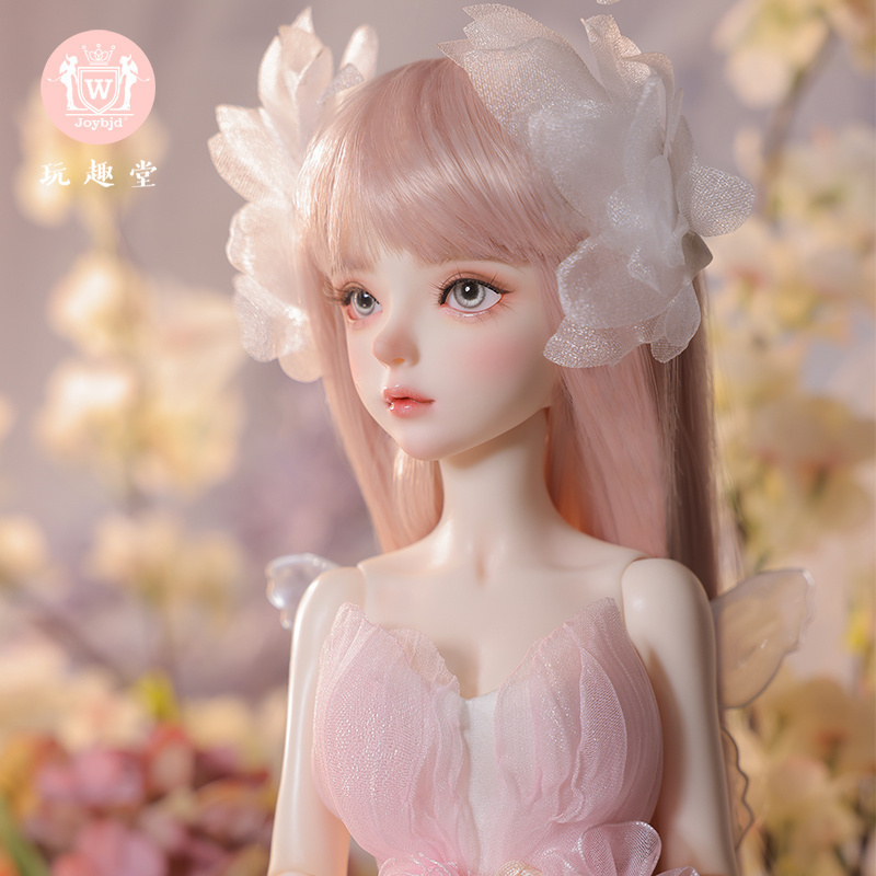 玩趣堂bjd娃娃4分人形偶莫琳粉色
