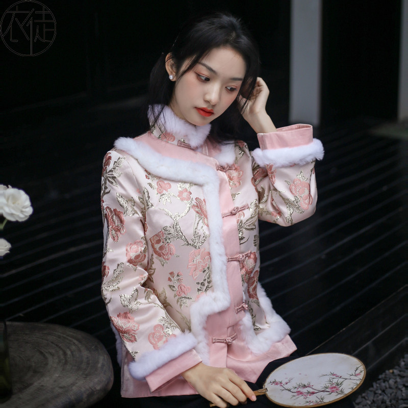 中国风马甲夹棉外套唐装