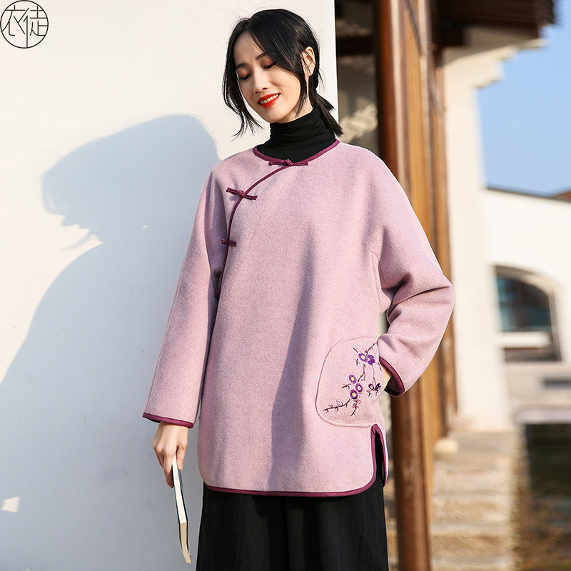 唐装女秋冬中式女装秋装中国风年轻款茶服女禅意文艺改良汉服上衣,女装/女士精品,上衣,淘宝优惠券,粉丝福利购,淘宝优惠卷