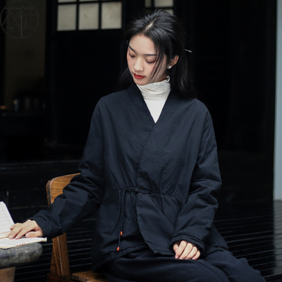 中国风棉服唐装棉袄茶艺服