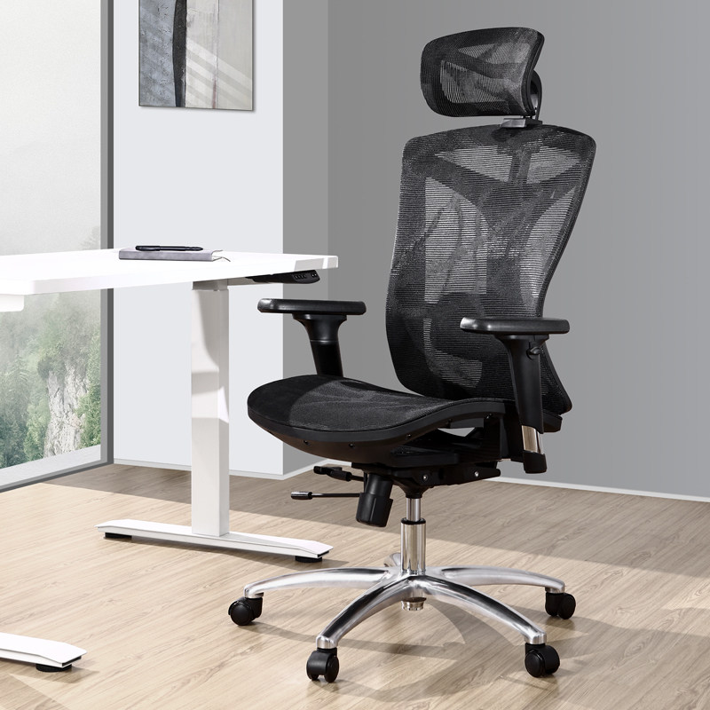 爱意森人体工学椅电脑椅舒适办公久坐老板椅电竞椅全网透气护腰椅