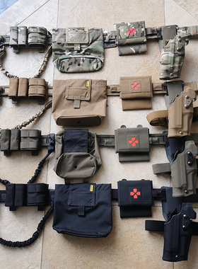 高档消光布料战术腰封 黑色游骑兵绿RG色CB泥色军迷户外男士腰带