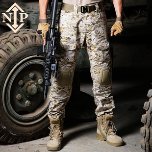 道具直筒蛙服裤 NIP军迷真人CS野战军裤 电影服装 迷彩战术裤 子 男士