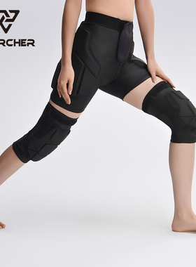 chercher滑雪护具内穿套装男女儿童滑雪护臀护膝成人防摔屁股垫