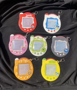 日版万代一番赏拓麻歌子电子宠物机行李牌卡套挂件游戏机收纳包