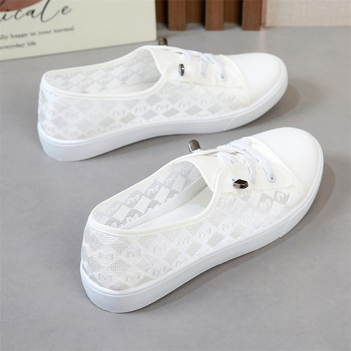 YH5夏季透气网鞋女百搭板鞋