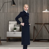 Шерстяное пальто, длинная зимняя куртка для работы, средней длины, 2024 года